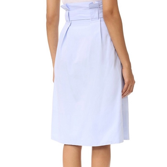 Club Monaco Dilys Powder Blue Midi Skirt- Size 4 - Picture 4 of 7